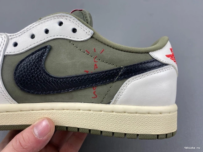 Rep TB X 1 OG AIR OLIVE TRAVIS MEDIUM JORDAN LOW SCOTT DM7866-200 0730